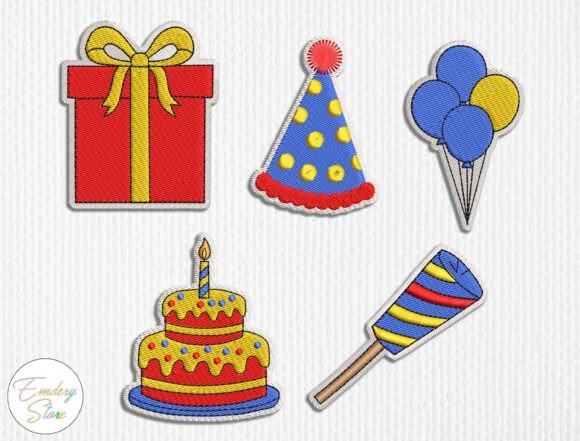 Birthday Party Embroidery Patch Set Review