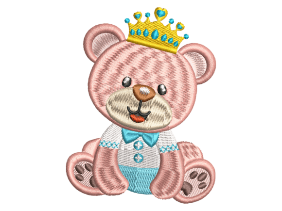 Crowned Teddy Bear Embroidery Review
