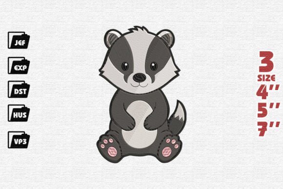 Cute Badger Embroidery Design Review
