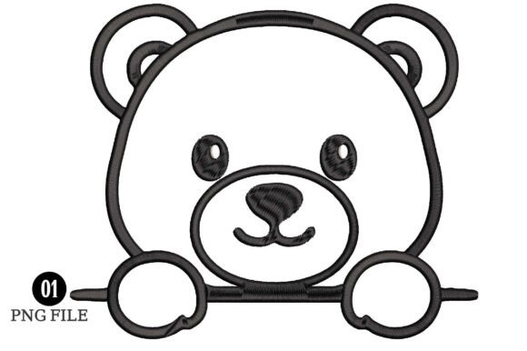 Cute Bear Outline Embroidery Design Review