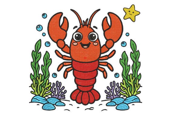 Cute Lobster Embroidery Design Review