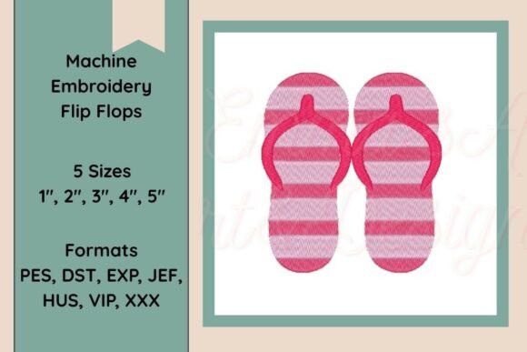 Flip Flops Machine Embroidery Design Review