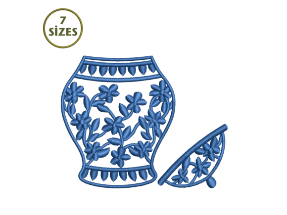 Floral Decorative Vase Embroidery Review