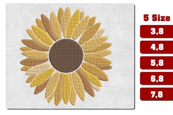 Large Sunflower Head Embroidery Review for Personalized Gifts