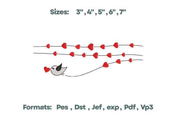 Lovebird Heart Streamers Embroidery Review