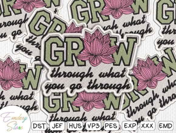 Motivational Floral Patch Embroidery Review