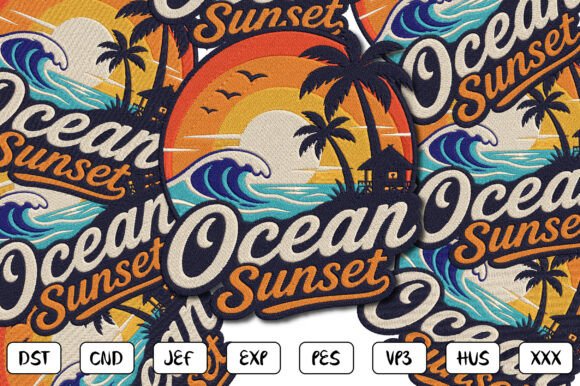Ocean Sunset Embroidery: A Designer's Review for Craft Fairs