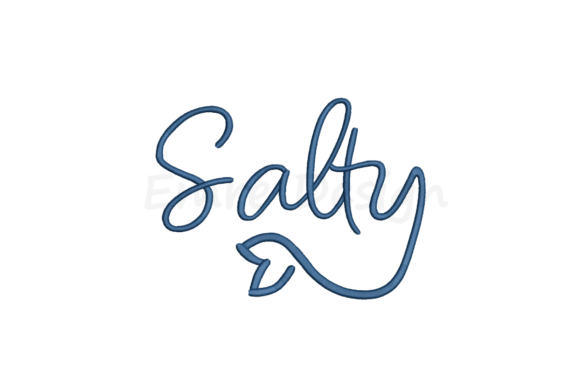 Salty Embroidery Design for Summer